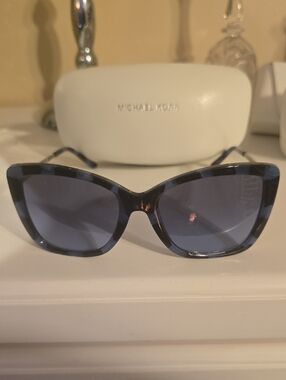 Michael Kors Blue and Brown Cat Eye Sunglasses